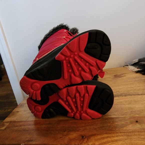 Pink and Black Winter Boots - Picture 3 of 3